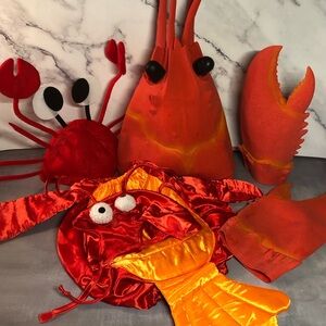 Kids Lobster Costume - Red and Orange